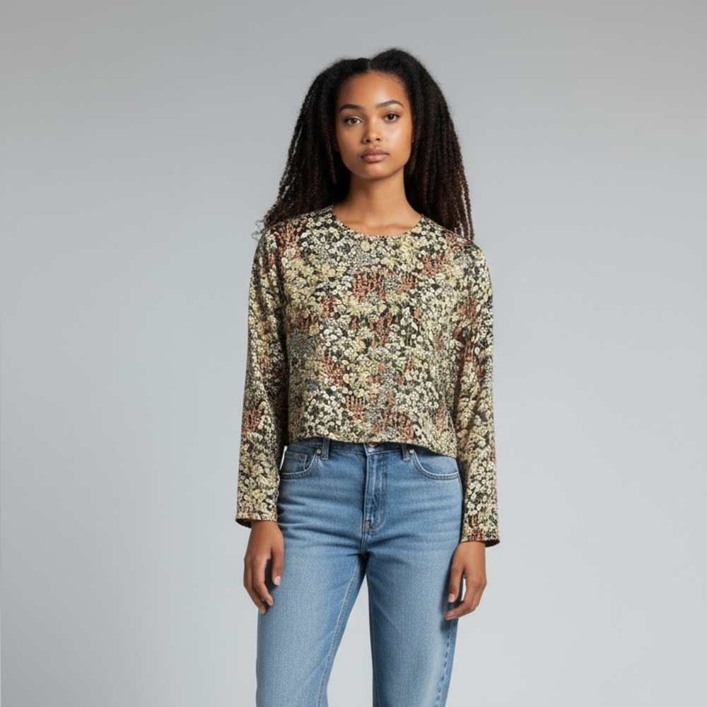 H&M Multicolor Floral Blouse - Picture 1 of 3